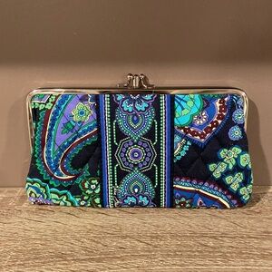VERA BRADLEY Kisslock Clutch Wallet